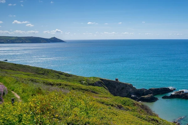 Picturesque Blues Sea at Rame Head
